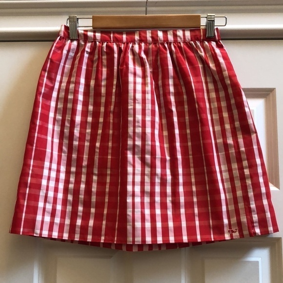 Vineyard Vines Holiday Plaid Skirt L14 - Picture 1 of 10